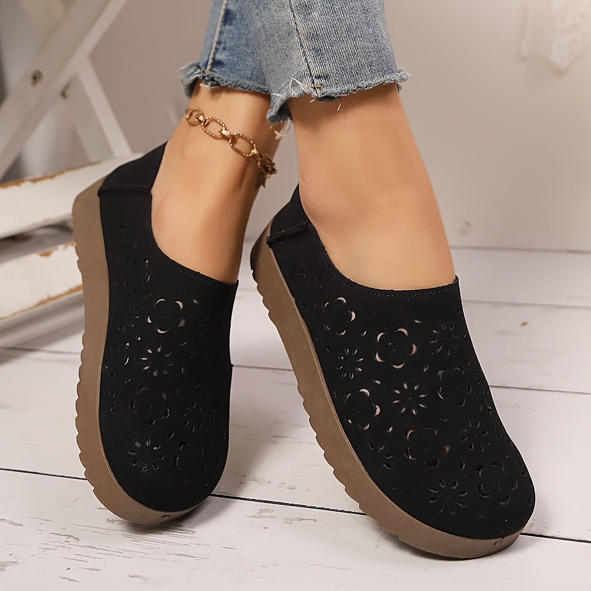 Tatiana | Oddychające ortopedyczne slip-on z siateczki