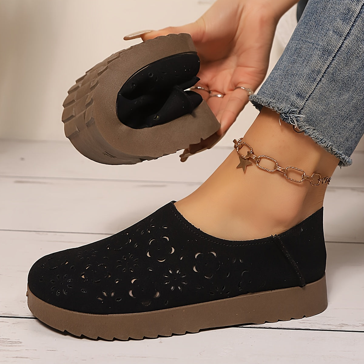 Tatiana | Oddychające ortopedyczne slip-on z siateczki