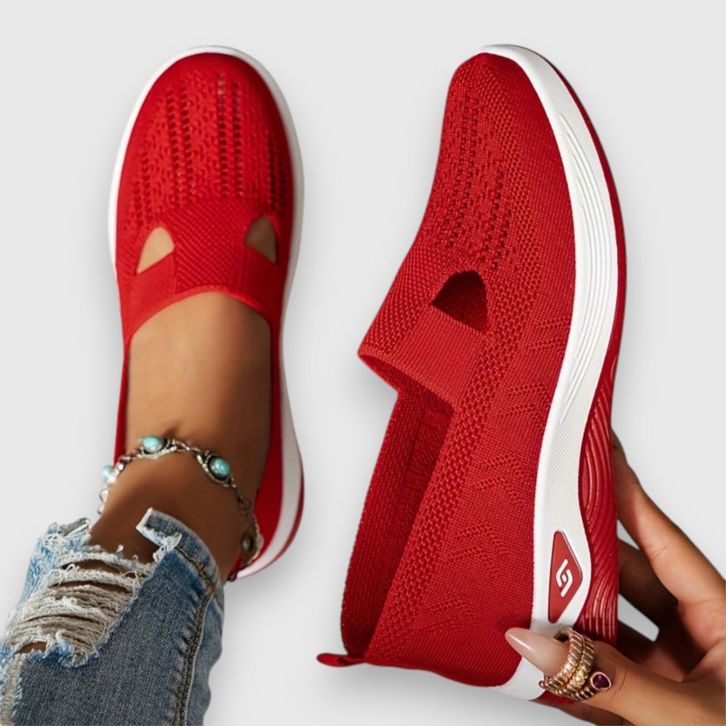 Greta – Ortopedyczne Sneakersy Slip-On