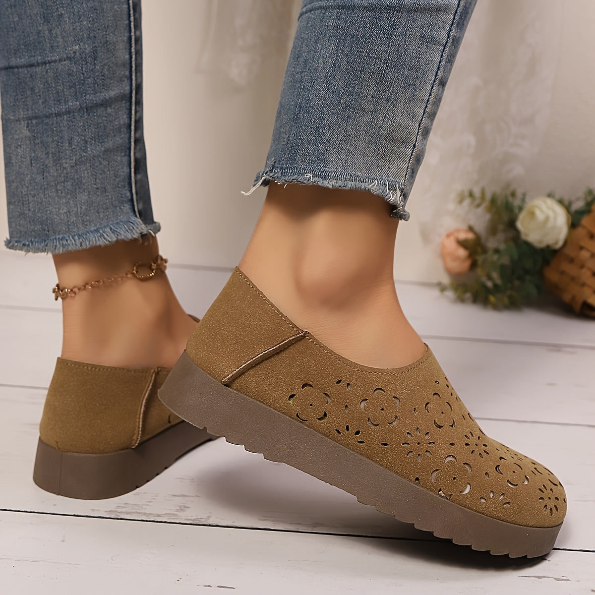 Tatiana | Oddychające ortopedyczne slip-on z siateczki