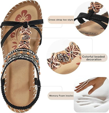 Gloria | Boho-Chic Ortopedyczne Sandały
