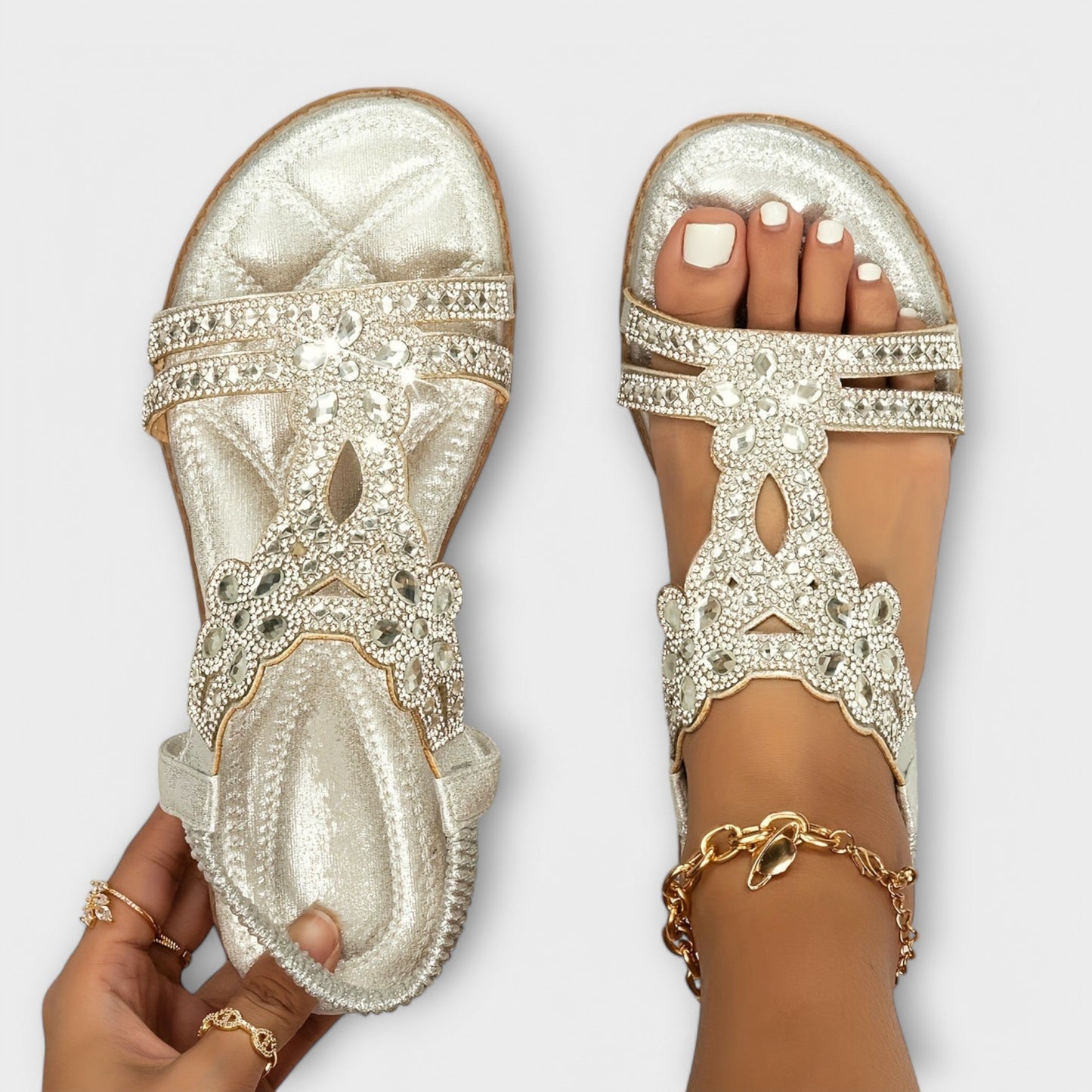 Rosalie - Sandaly ortopedyczne w stylu boho