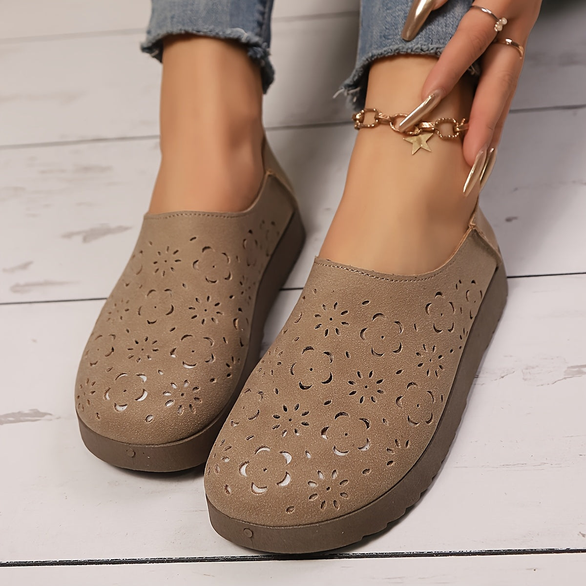 Tatiana | Oddychające ortopedyczne slip-on z siateczki