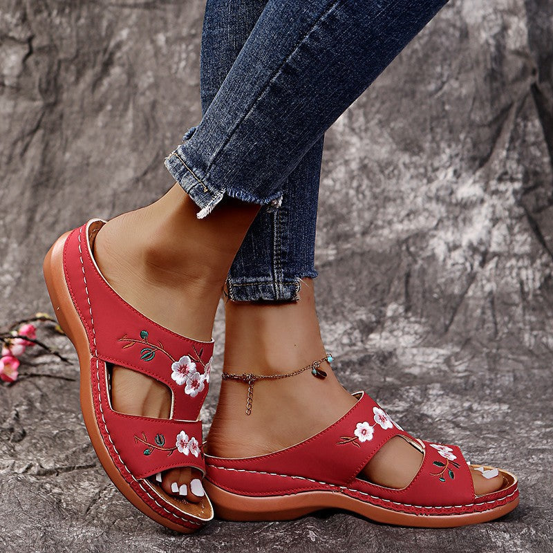 Hannah | Wygodne otwarte letnie buty z ortopedyczną podeszwą