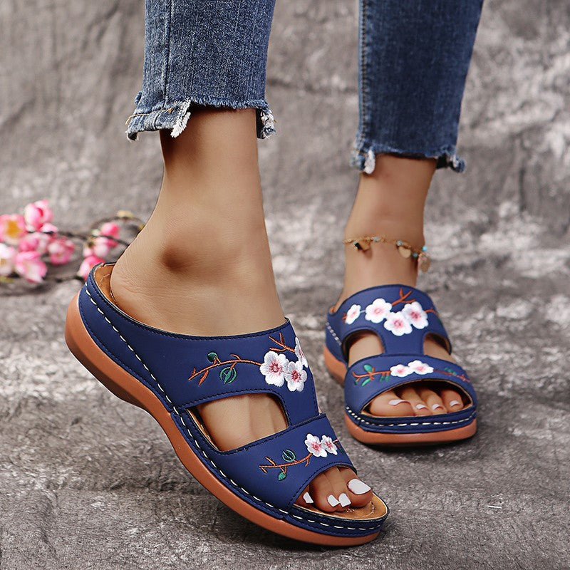 Hannah | Wygodne otwarte letnie buty z ortopedyczną podeszwą
