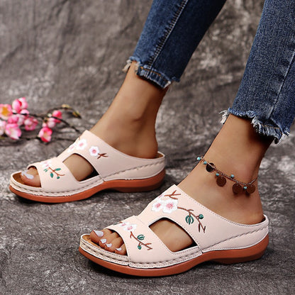 Hannah | Wygodne otwarte letnie buty z ortopedyczną podeszwą