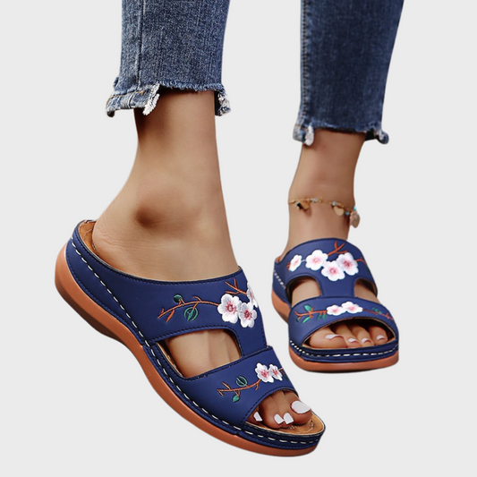 Hannah | Wygodne otwarte letnie buty z ortopedyczną podeszwą