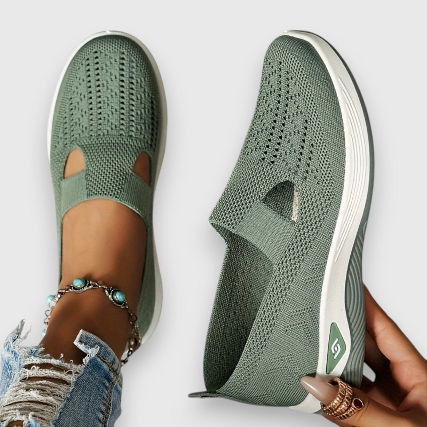 Greta – Ortopedyczne Sneakersy Slip-On