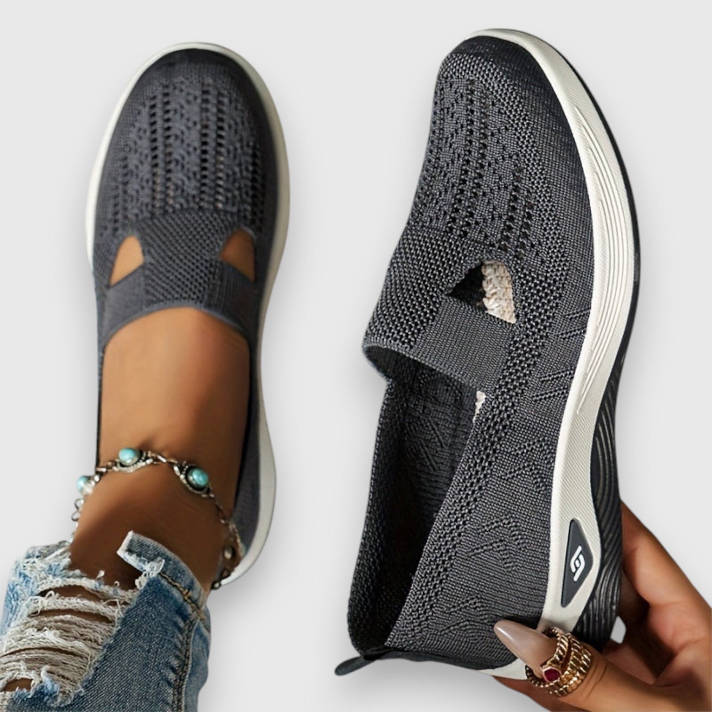 Greta – Ortopedyczne Sneakersy Slip-On