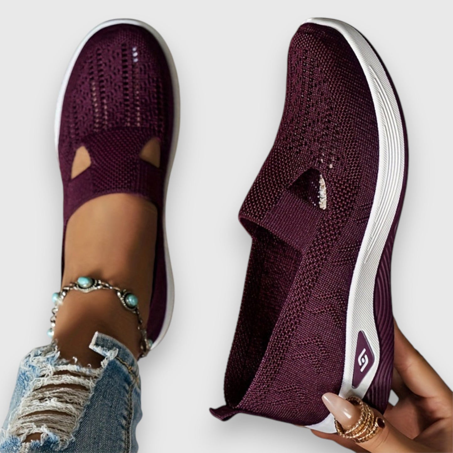 Greta – Ortopedyczne Sneakersy Slip-On