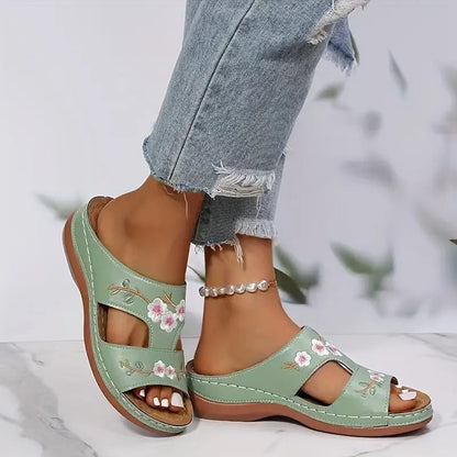 Hannah | Wygodne otwarte letnie buty z ortopedyczną podeszwą