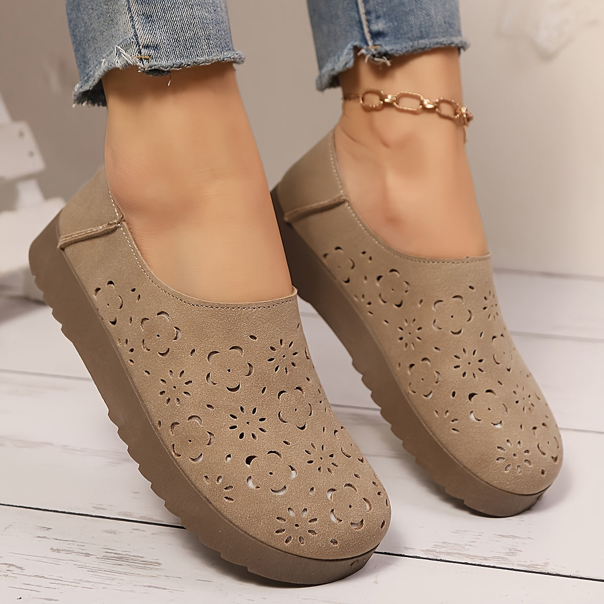 Tatiana | Oddychające ortopedyczne slip-on z siateczki